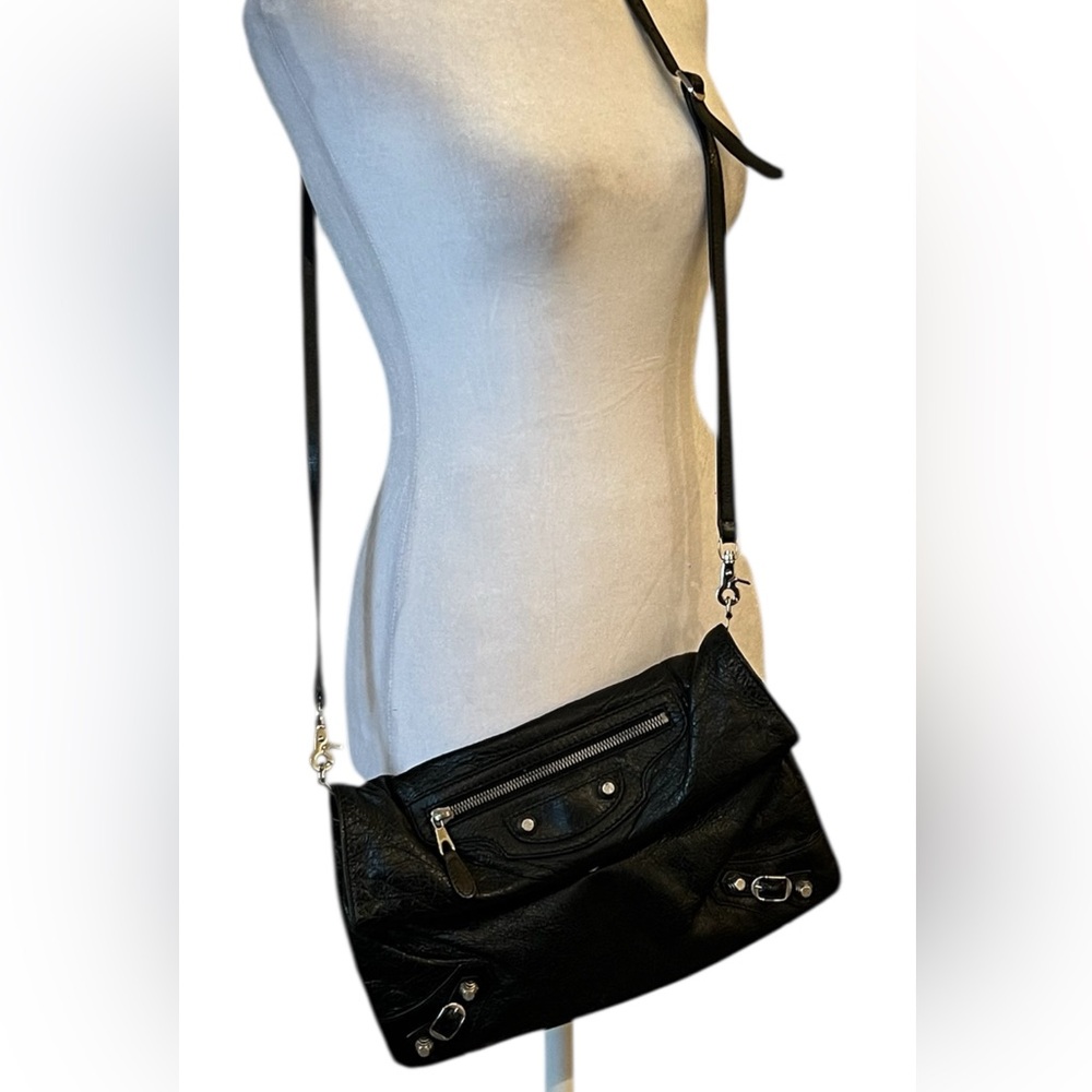 Balenciaga Black Crossbody Bag with Adjustable Strap